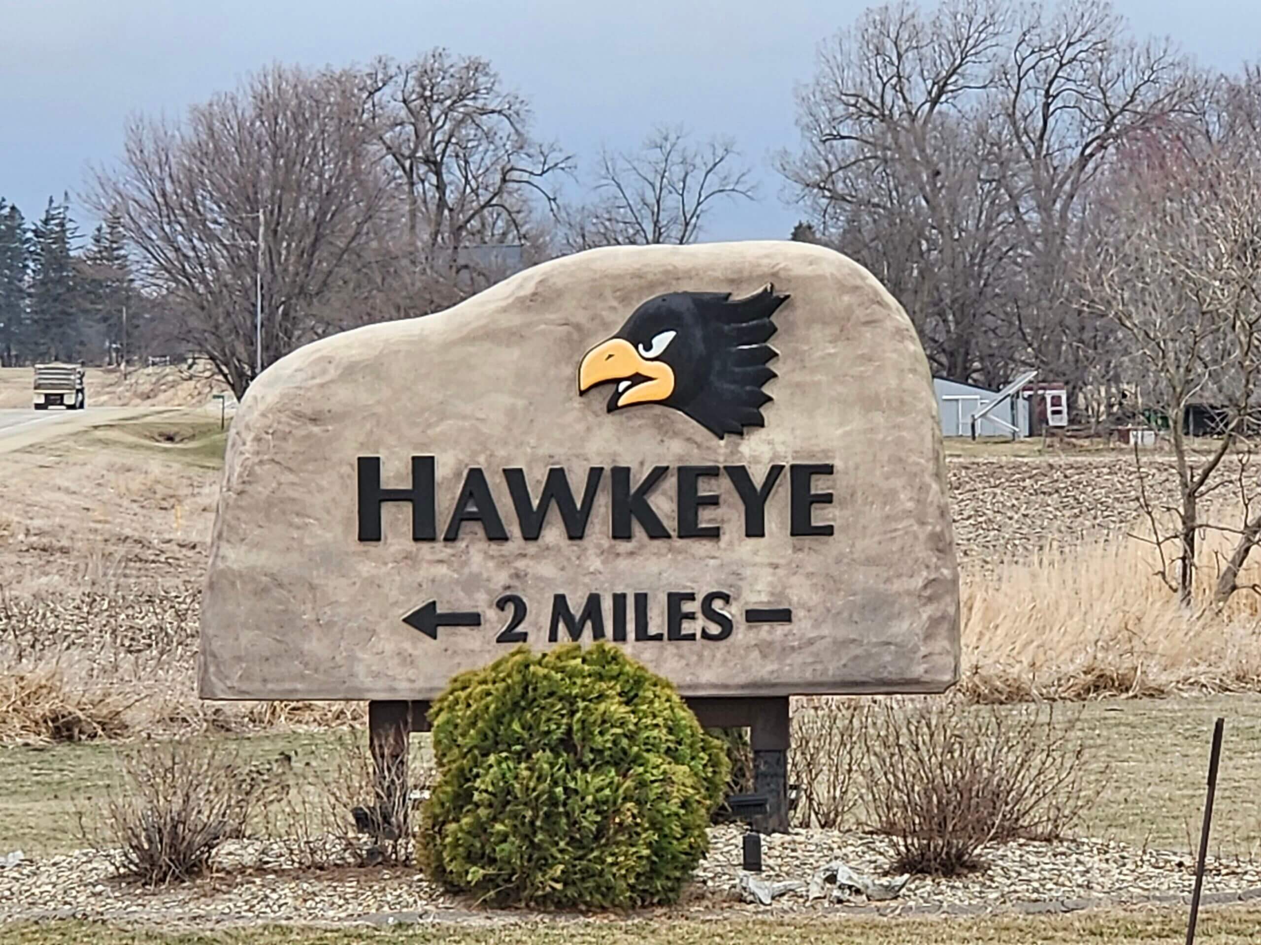 City of Hawkeye Sign